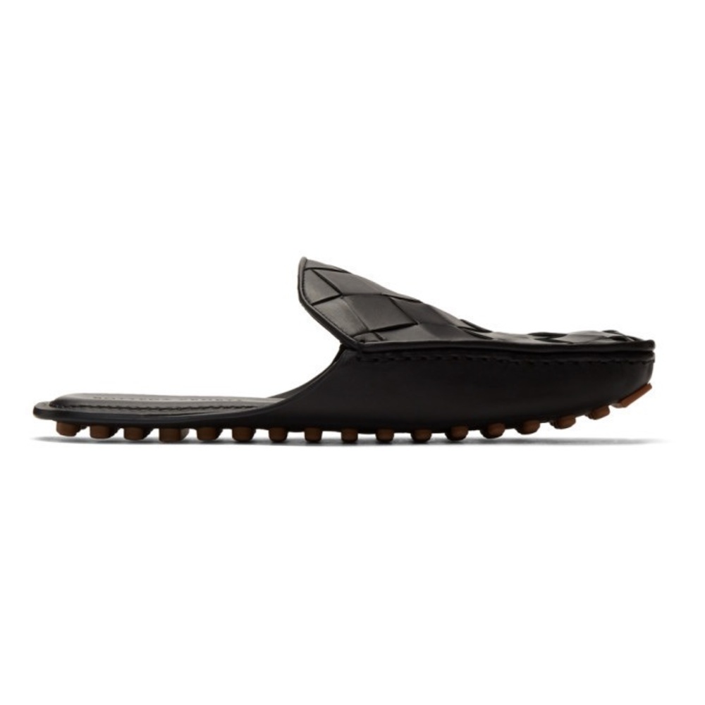BOTTEGA VENETA Nappa Maxi Intercciato Flat Mules - Size 38.5 - Picture 3 of 7